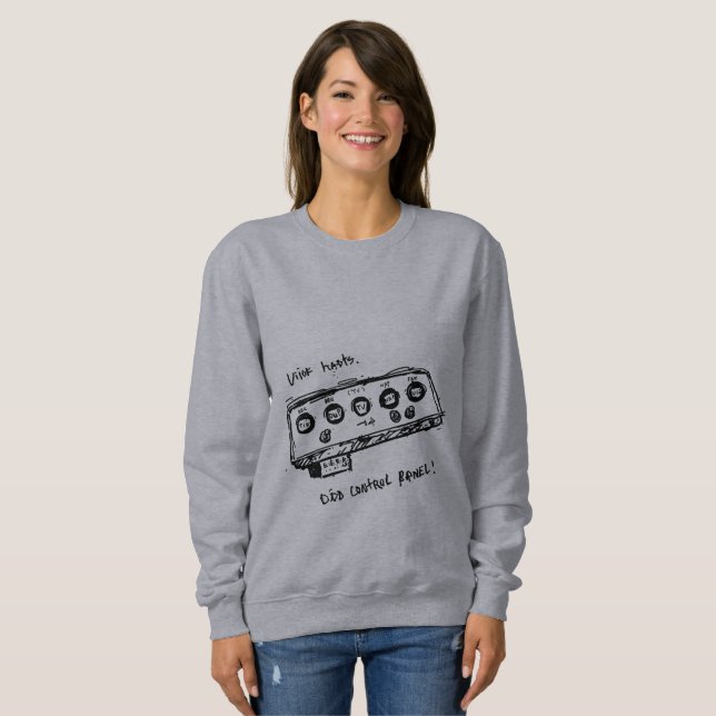 Sudadera Panel de Control de Papá Divertido Día del Padre (Anverso completo)