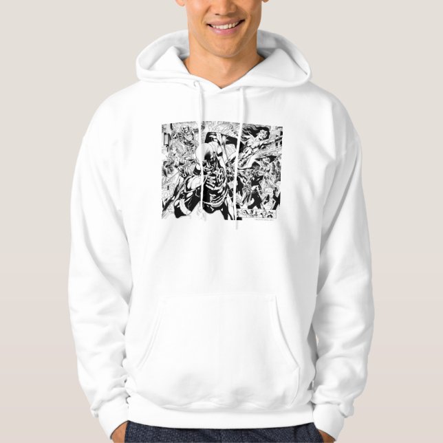 Sudadera Panel de historietas de la noche más negra (Anverso)
