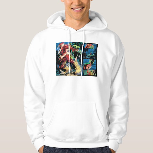 Sudadera Panel de relámpago y linterna verde (Anverso)