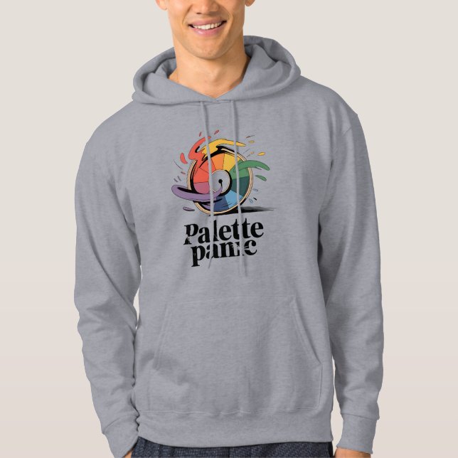 Sudadera Pánico de paleta | Estado de ánimo de caos creativ (Anverso)