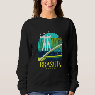 Sudadera Panorama de Brasilia Brasil Brasileros Ciudad Bras