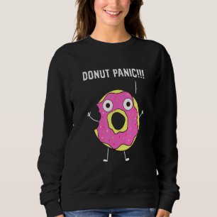 Sudadera Panorama de donut de nuez negra sin donuts de páni