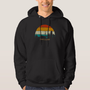 Sudadera Panorama urbano de la ciudad al atardecer con esti
