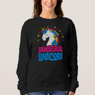 Sudadera Pansexual Unicornio Girly Majestic Lgbtq Pan Pride