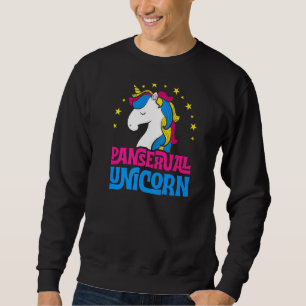 Sudadera Pansexual Unicornio Girly Majestic Lgbtq Pan Pride