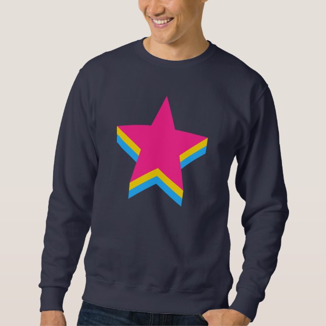 Sudadera Pansexualidad estrellas de orgullo Sweatshirt (Anverso)