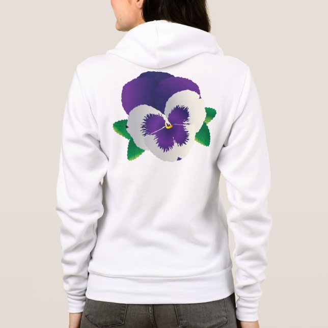 Sudadera Pansy design Hoodie (Reverso)