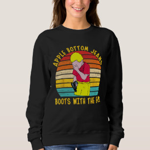 Sudadera Pantalones de Apple Bottom Botas con el Fur Vintag