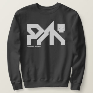 SUDADERA PANTERA MODERNA: D4RK GR3Y SYB3R P _ NK