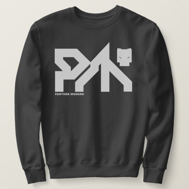 SUDADERA PANTERA MODERNA: D4RK GR3Y SYB3R P|_|NK (Anverso del diseño)