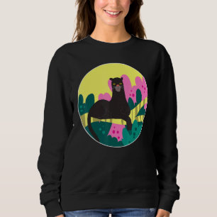 Sudadera Pantera Negra Gatos Animales Motif Big Cats Zoo An