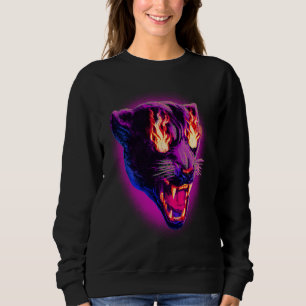 Sudadera Pantera Negra Pop en Llama Leopardo Jaguar Animal