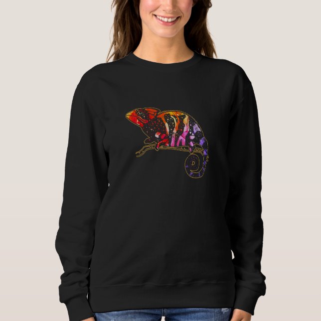 Sudadera Panther Chameleon El Arcoiris Colorido (Anverso)