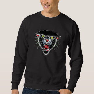 Sudadera Panther Face Tradicional Tattoo Art Ilustracion