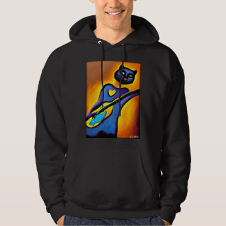 Sudadera Panther Guitar Wild Animal Musician Predatory Cat 