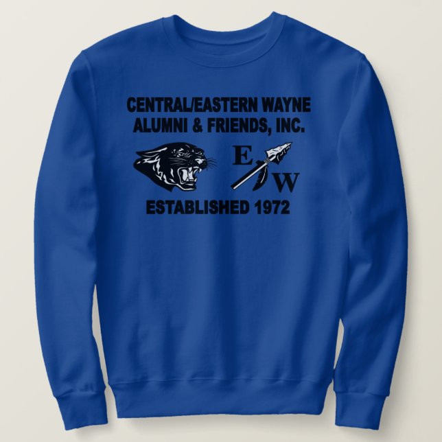 Sudadera Panther y EW Royal Blue Sweatshirt (Anverso del diseño)