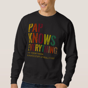 Sudadera Pap conoce todo el día del abuelo