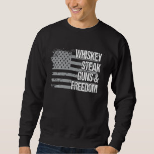 Sudadera Papá Abuelo Veterano De Bandera De Ee. Uu. Pistola