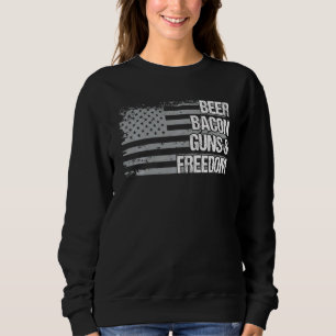 Sudadera Papá Abuelo Veterano De La Cerveza De La Bandera D