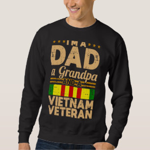 Sudadera Papá Abuelo Vietnam Veterano Día del Padre Vintage
