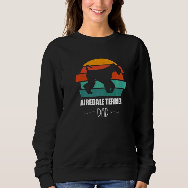 Sudadera Papá Airedale Terrier para Perro (Anverso)