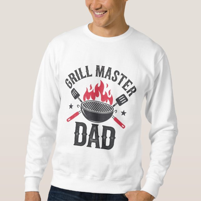 Sudadera Papá Amo Grill - Gracioso regalo del Día del Padre (Anverso)