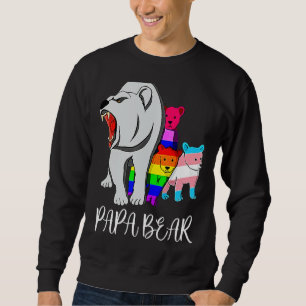Sudadera Papa Bear Lgbt Gay Trans Orgullo Apoyo Lgbtq Parad