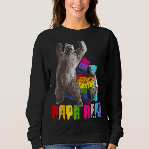 Sudadera Papa Bear Lgbt Gay Trans Orgullo Apoyo Lgbtq Parad