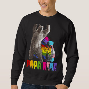 Sudadera Papa Bear Lgbt Gay Trans Orgullo Apoyo Lgbtq Parad