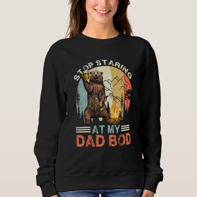 Sudadera Papá Bebe De Oso - Deja De Mirar A Mi Papá B (Anverso)