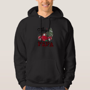 Sudadera Papa Bendito Camión Luces Familia Navidad Rojo Ár