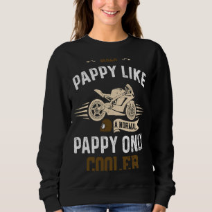 Sudadera Papa Biker Pappy Como Un Papel Normal Sólo Coo Mod