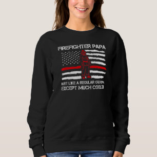 Sudadera Papá bombero como abuelo normal