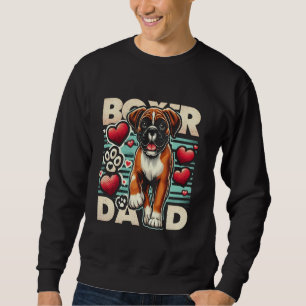 Sudadera Papá Boxer para Amantes de Mascotas Perros Boxer