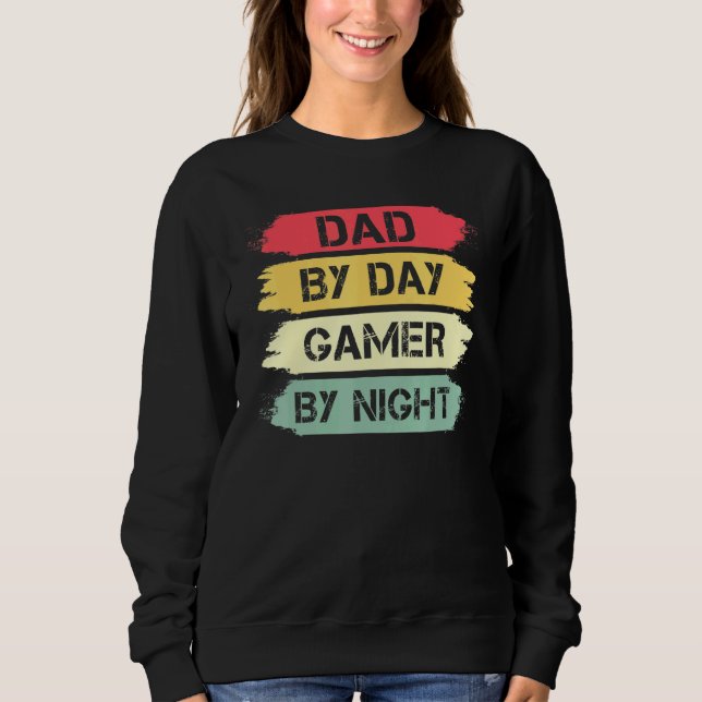 Sudadera Papa By Day Gamer By Night Gaming 1 (Anverso)