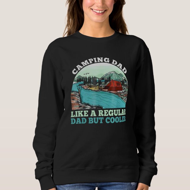 Sudadera Papá Camping Como Un Papá Regular Pero Más Cool Pa (Anverso)