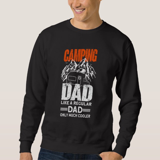 Sudadera Papá campista - Campamento divertido de caravana_1 (Anverso)