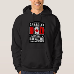 Sudadera Papá canadiense igual que un papá normal excepto m