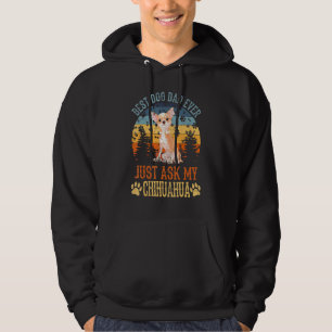 Sudadera Papá Chihuahua mejor perro papá jamás cosechado