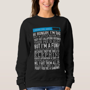 Sudadera Papá Chistes chistoso regalo de padre cargando pun