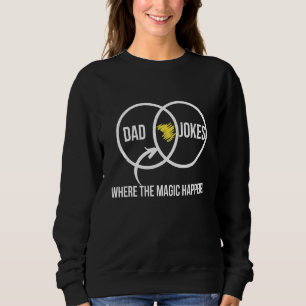 Sudadera Papá Chistes Donde La Magia Ocurre Día Del Padre