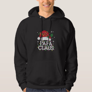 Sudadera Papa Claus Luces de Navidad Pijama Familia a Juego