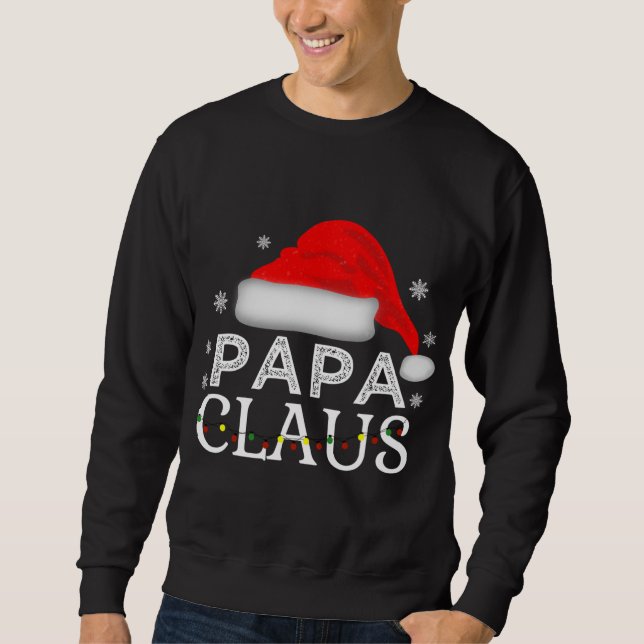 Sudadera Papá Claus Navidades divertidos y familia coincidi (Anverso)