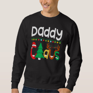 Sudadera Papá Claus Santa Luces de árbol Reno Navidad F