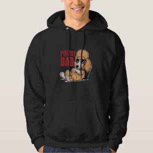 Sudadera Papá con aspecto de perro caniche con gafas de sol