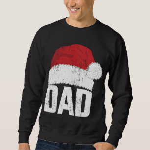 Sudadera Papá con el gorra de santa claus haciendo pareja c