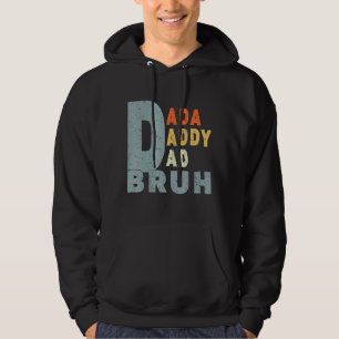 Sudadera Papá Dada de los hombres papá papá Bruh papá Retro