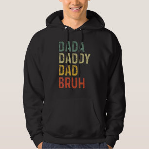 Sudadera Papá Dada Papá Noel Bruh Retro Vintage