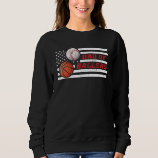 Sudadera Papá de Baloncestistas y Beisbolistas Padre 1