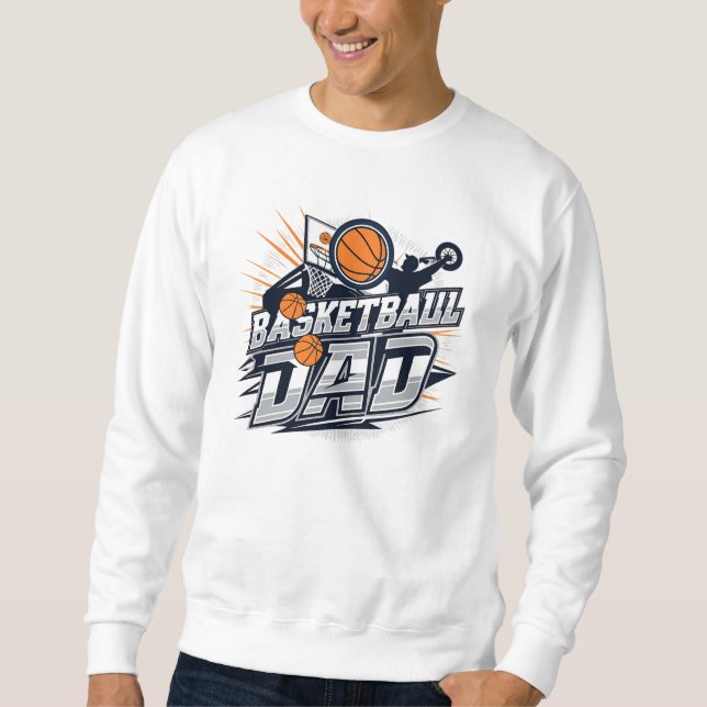 Sudadera Papá de Baloncesto (Anverso)